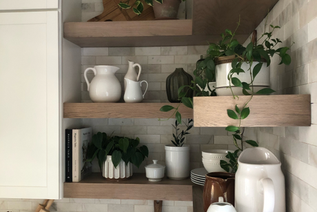 floating Ultrashelf corner shelves