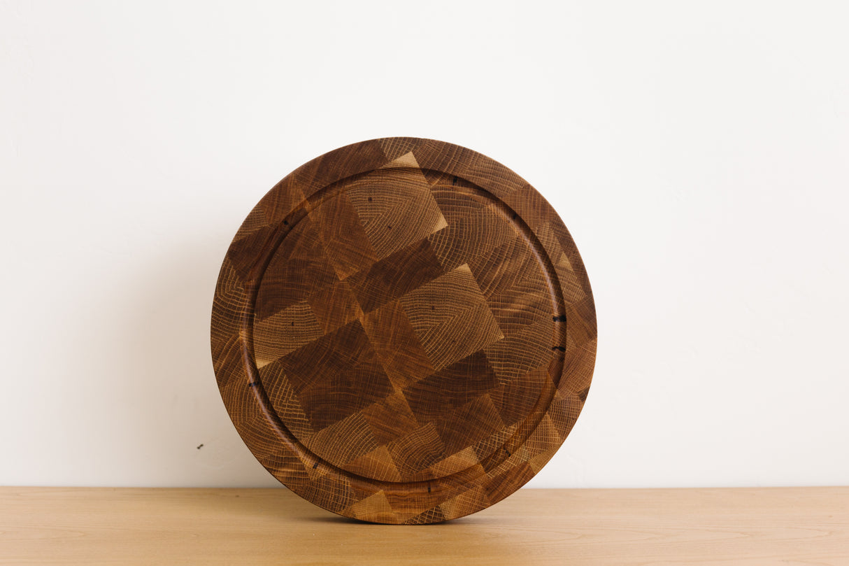 14" Round Solid Wood Cutting Board