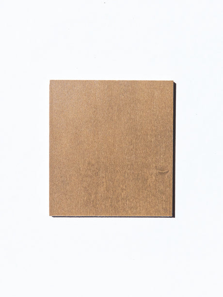 basswood wood sample with barley finish applied