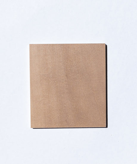 basswood wood sample with wheat finish applied