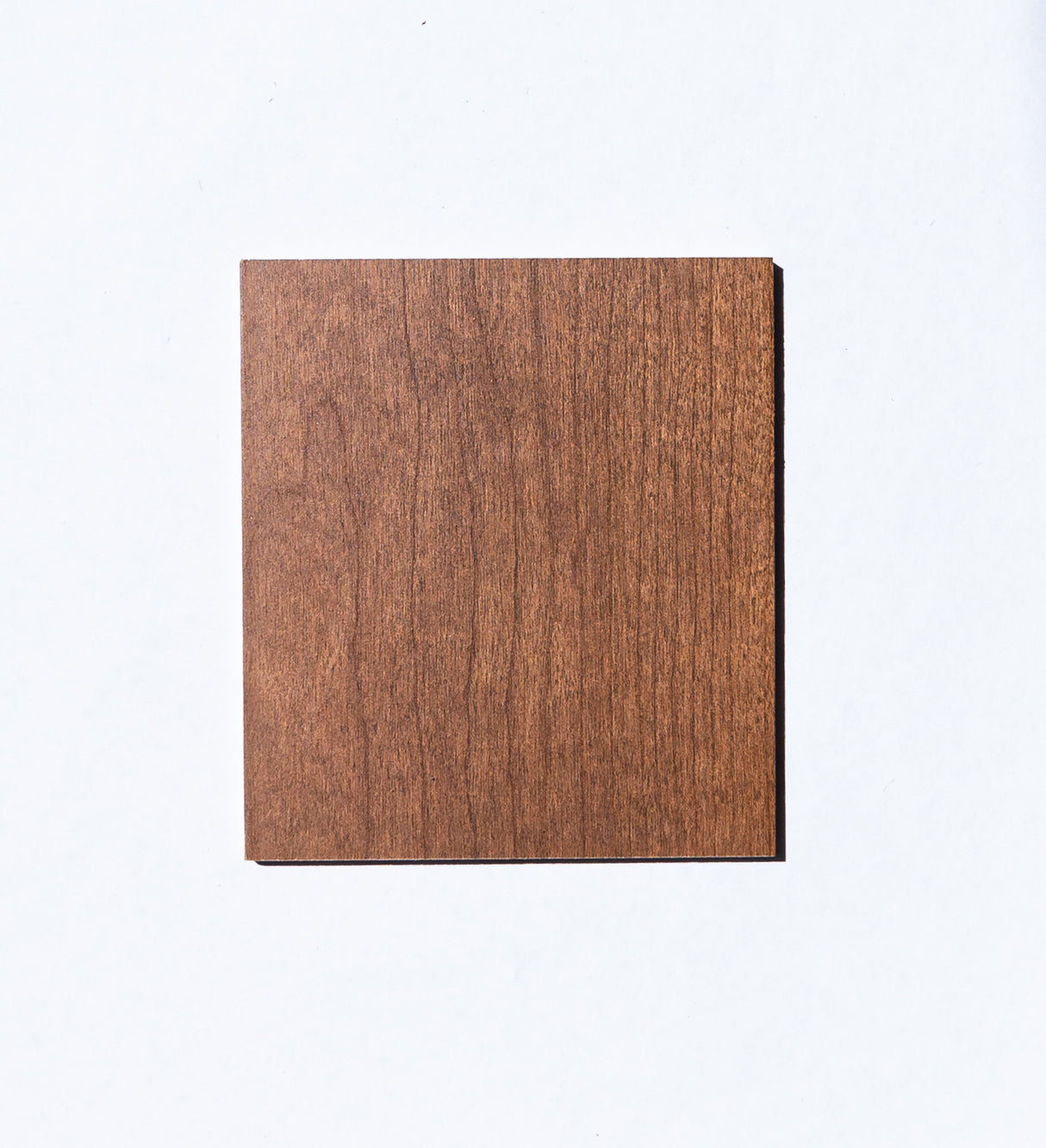 cherry wooden sample with the early American finish applied