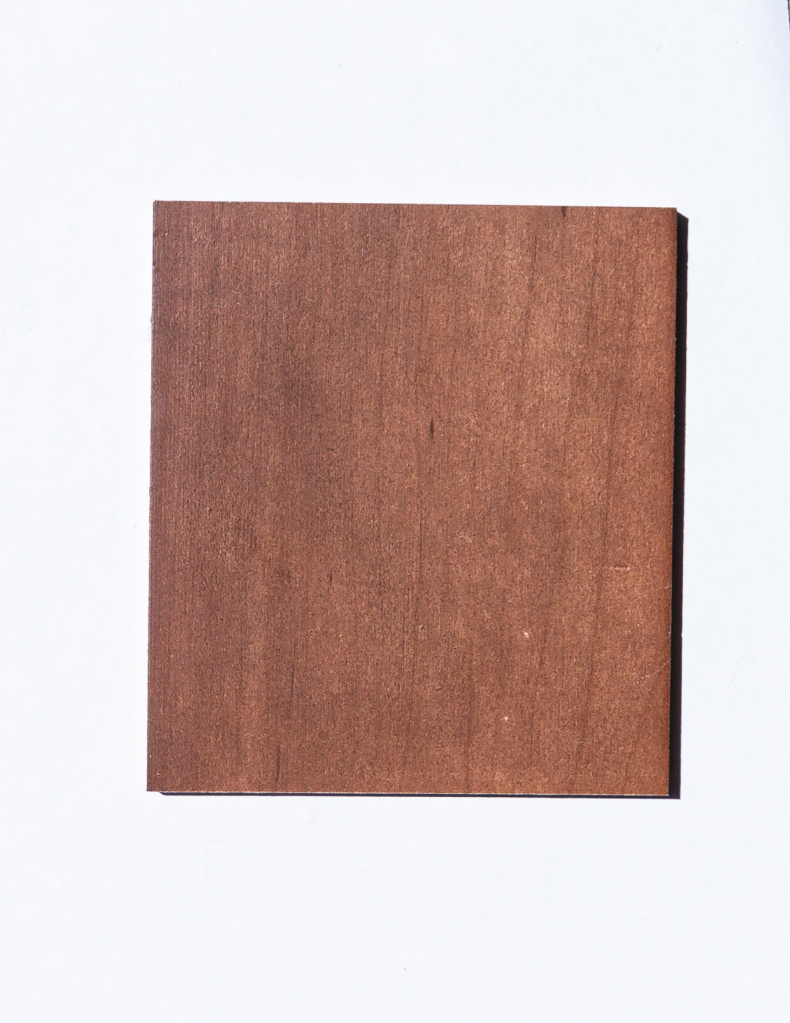 maple wood sample with the Brazilian cherry finish applied