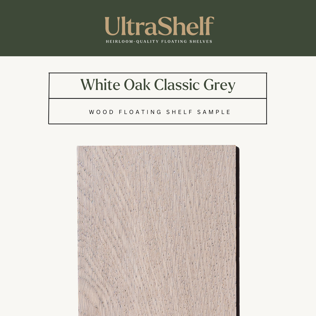 White Oak Floating Shelf