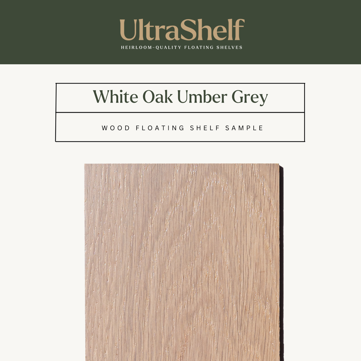 White Oak Floating Shelf