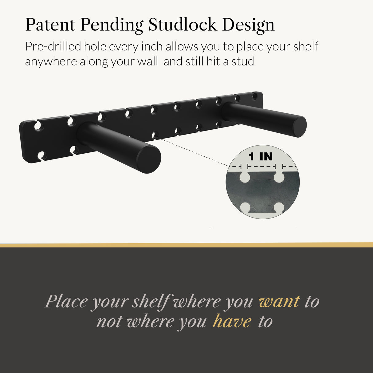 Studlock Ultra Bracket - Ultra Shelf