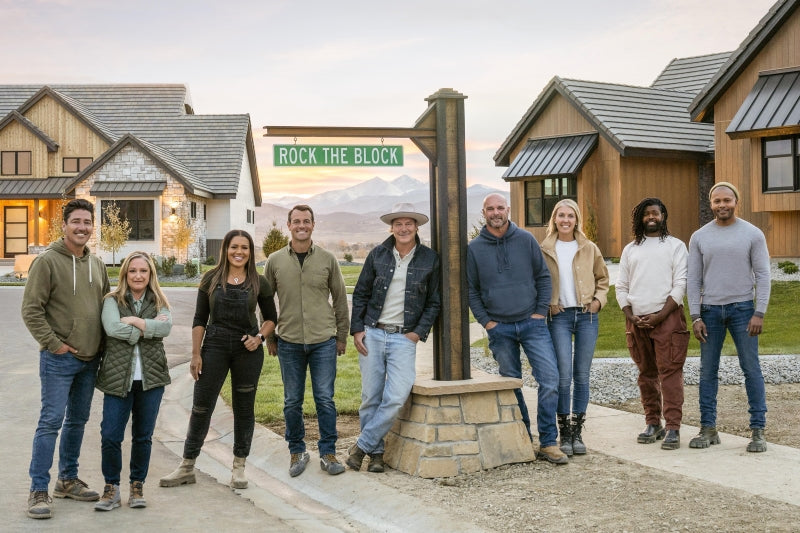 The cast and crew of Rock the Block