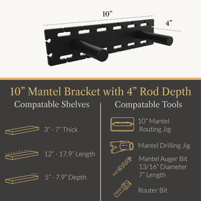 In Stock Studlock Mantel Bracket - Ultra Shelf