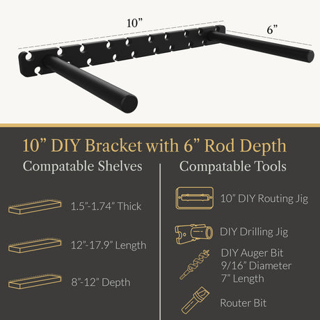 In Stock Studlock DIY Bracket - Ultra Shelf