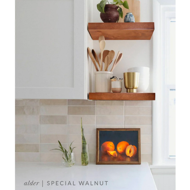 Alder Floating Shelf - Special Walnut - Ultra Shelf