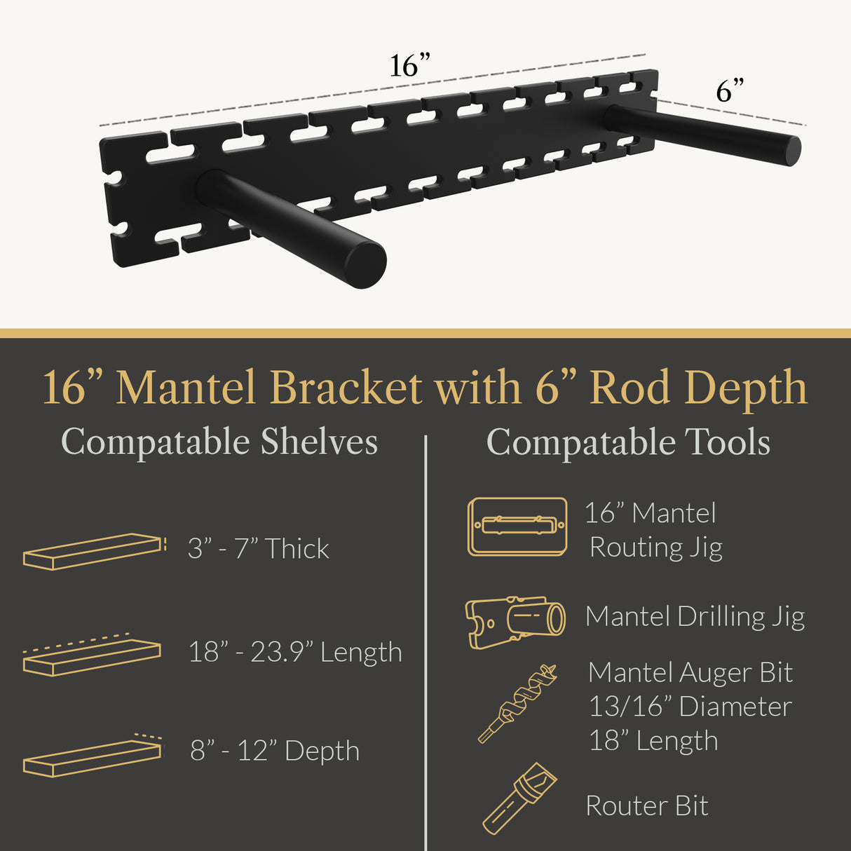 Studlock Mantel Bracket