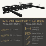 In Stock Studlock Mantel Bracket - Ultra Shelf