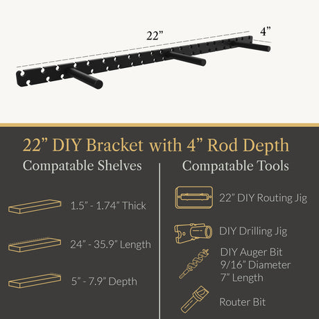 In Stock Studlock DIY Bracket - Ultra Shelf