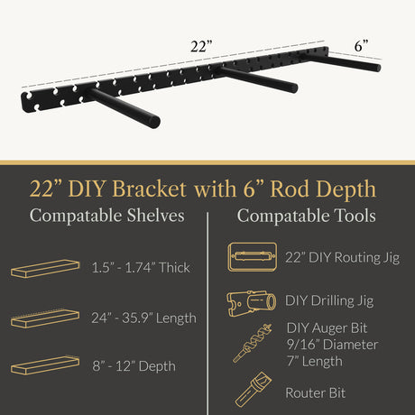 In Stock Studlock DIY Bracket - Ultra Shelf