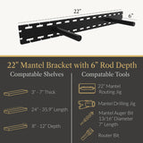 In Stock Studlock Mantel Bracket - Ultra Shelf