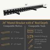 In Stock Studlock Mantel Bracket - Ultra Shelf