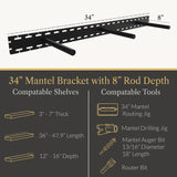 In Stock Studlock Mantel Bracket - Ultra Shelf
