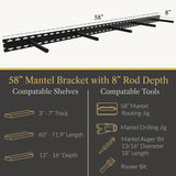 In Stock Studlock Mantel Bracket - Ultra Shelf