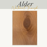 Alder Samples -Natural Finish- Ultra Shelf