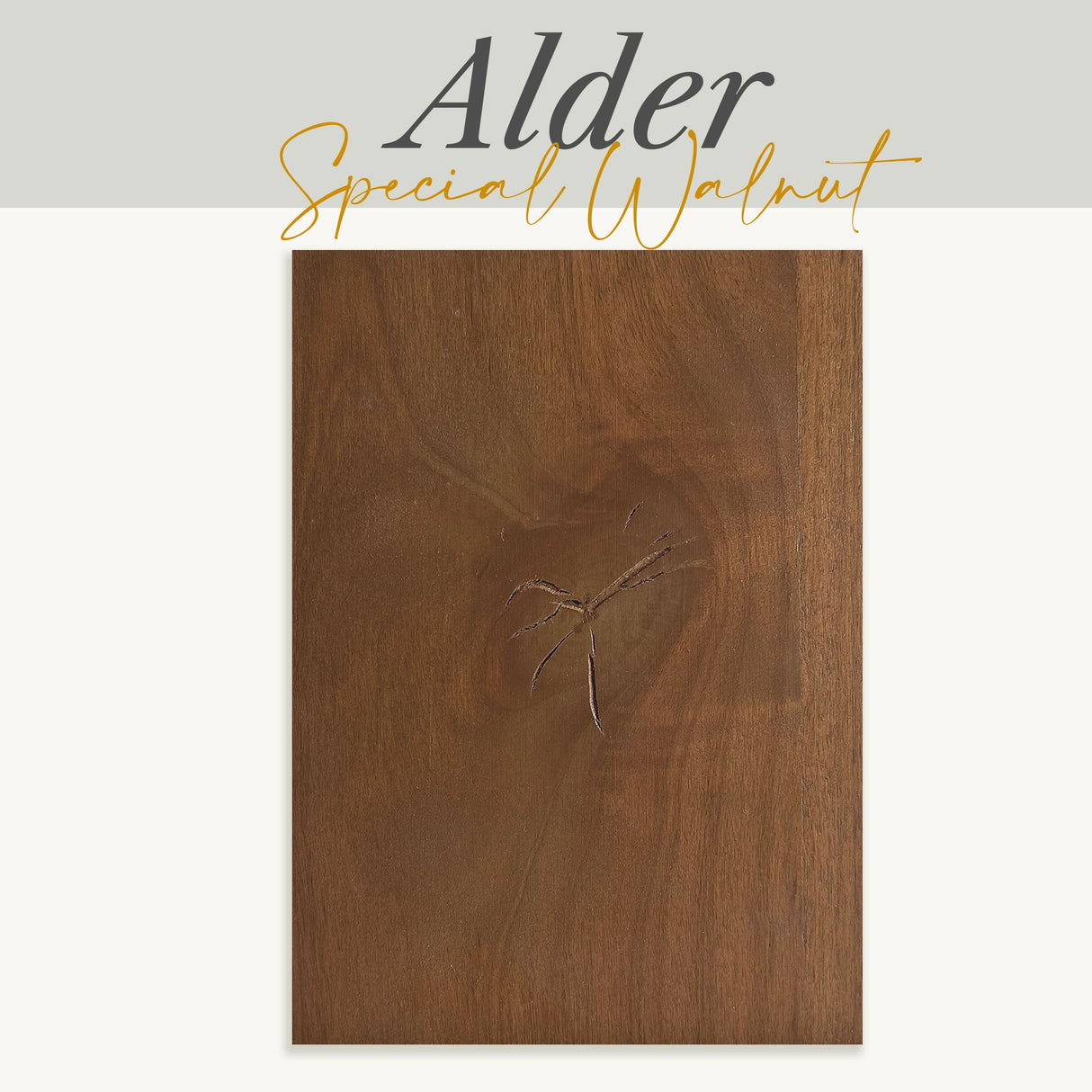 Alder Special Walnut Finish Sample