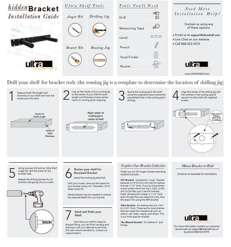 In Stock Studlock DIY Bracket - Ultra Shelf