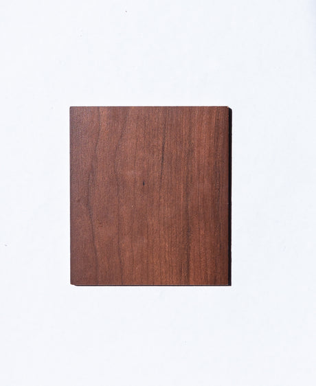 cherry wood sample with the Brazilian cherry finish applied