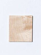 maple wood sample with the natural finish applied