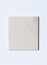 maple wood sample with the pickled white finish applied