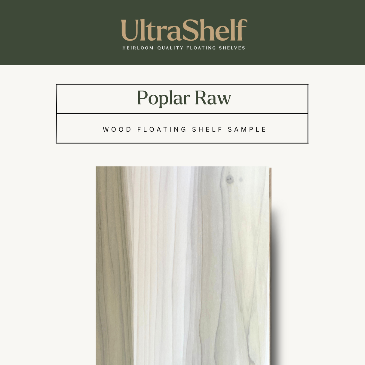 Poplar Floating Shelf