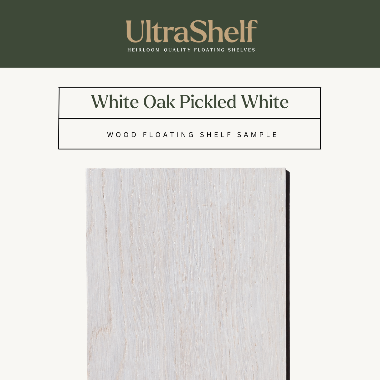 White Oak Floating Shelf