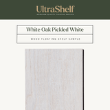 White Oak Floating Shelf