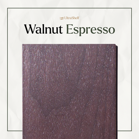 walnut wood sample with the espresso finish applied