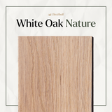 white oak wood sample with the nature finish applied