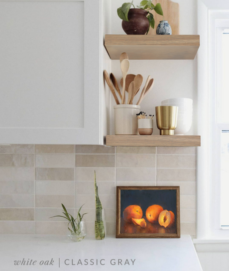 White Oak Floating Shelves | Ultrashelf