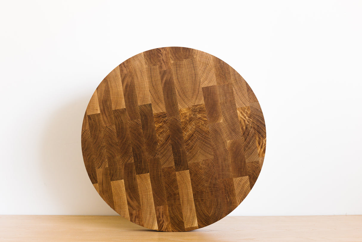 21" Round Solid Wood Cutting Board