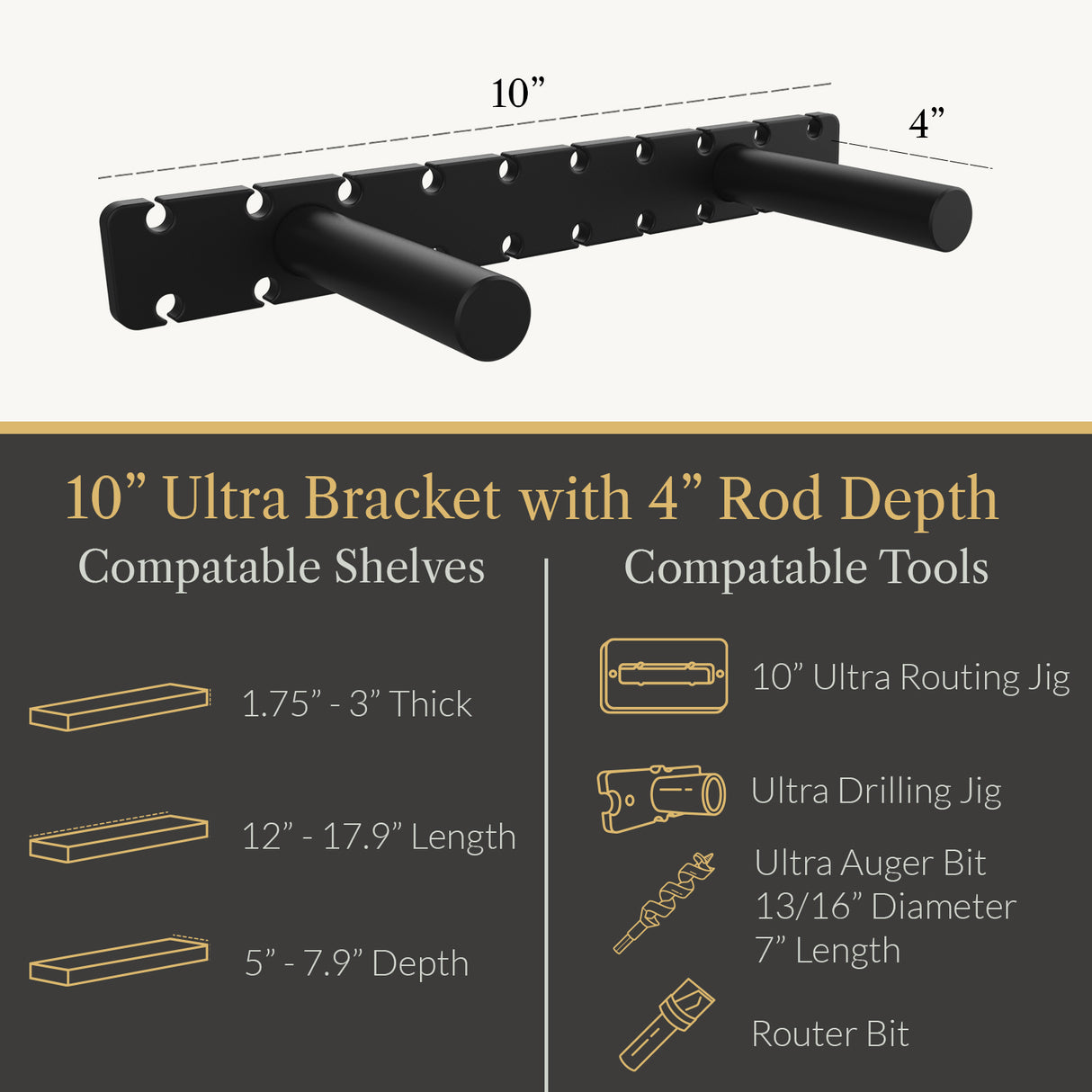 Studlock Ultra Bracket - Ultra Shelf