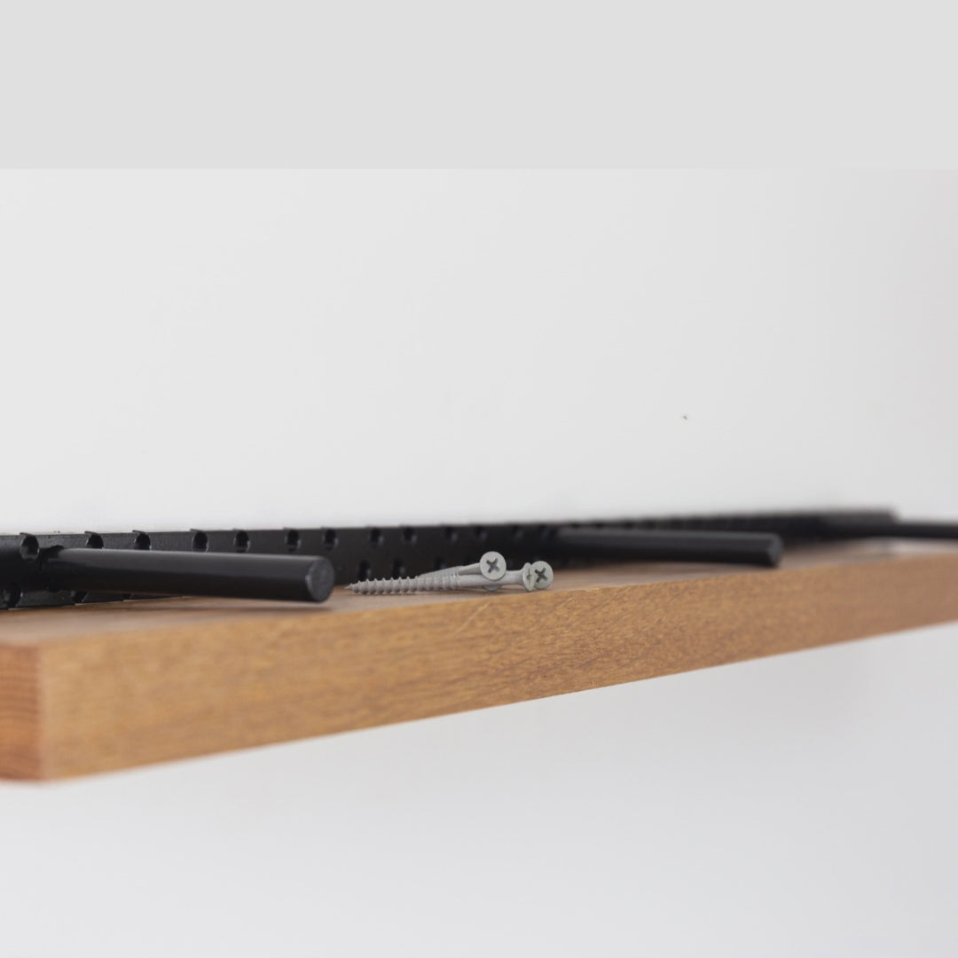 Minimalist White Oak Floating Shelf with Natural Finish